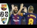 Barcelona 2 x 0 Málaga - Melhores Momentos - Campeonato Espanhol 21/10/2017 HD