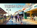 Torremolinos Beach Walk in November 2020, Malaga, Costa del Sol, Spain [4K]