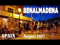 Night Walk in Benalmadena, Malaga, Costa del Sol, Spain [4K]