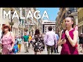 Malaga City Spain Walking Tour | Summer Walk May 2022 [4K]