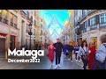 Malaga city christmas walking | spain [4k] | updaet  tour walk | december 2022 costa del sol