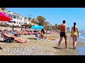 Beach Walk Spain Benalmadena Malaga Costa del Sol in May 2022