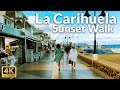 Sunset Walk in La Carihuela Promenade, Torremolinos - April Update 2023 (4K Ultra HD, 60fps)