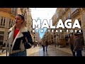 Malaga City Spain New Year in Beautiful City January 2024 Update Costa del Sol | Andalucía [4K]