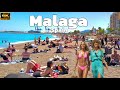 Malaga Spain: TOP sunny Beaches Walking Tour | Costa del Sol Travel [4K]