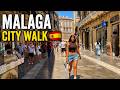 Malaga City Walk 4K 🇪🇸 | Sunny Lunch Hour Atmosphere